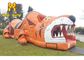 De openlucht Leuke Tiger Fun City Playground Inflatable Sprong Combo van Jonge geitjesinflatables