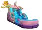 0.55mm Waterdichte Anti UV van pvc Unicorn Inflatable Pool With Slide