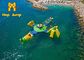 Commerciële Geschiktheidsslag - omhoog Waterpark Inflatables 7 in 1 Gestikt Drievoud