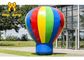 Regenboog Openluchtballons die het Aangepaste Embleem van Inflatables adverteren Grond