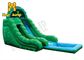 Opblaasbare het Waterdia van Pvc van de kinderen Groene Kleur met Pool