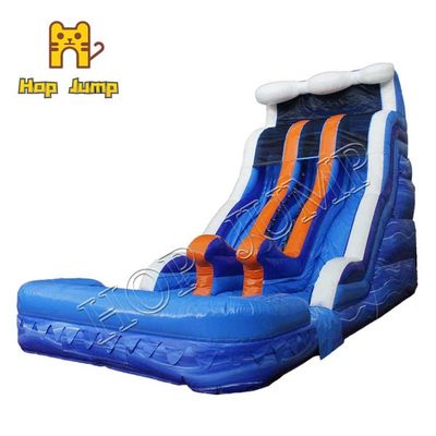 Commerciële Unisex- Opblaasbare Waterdia 18ft Dubbele Super Droge Natte Dia